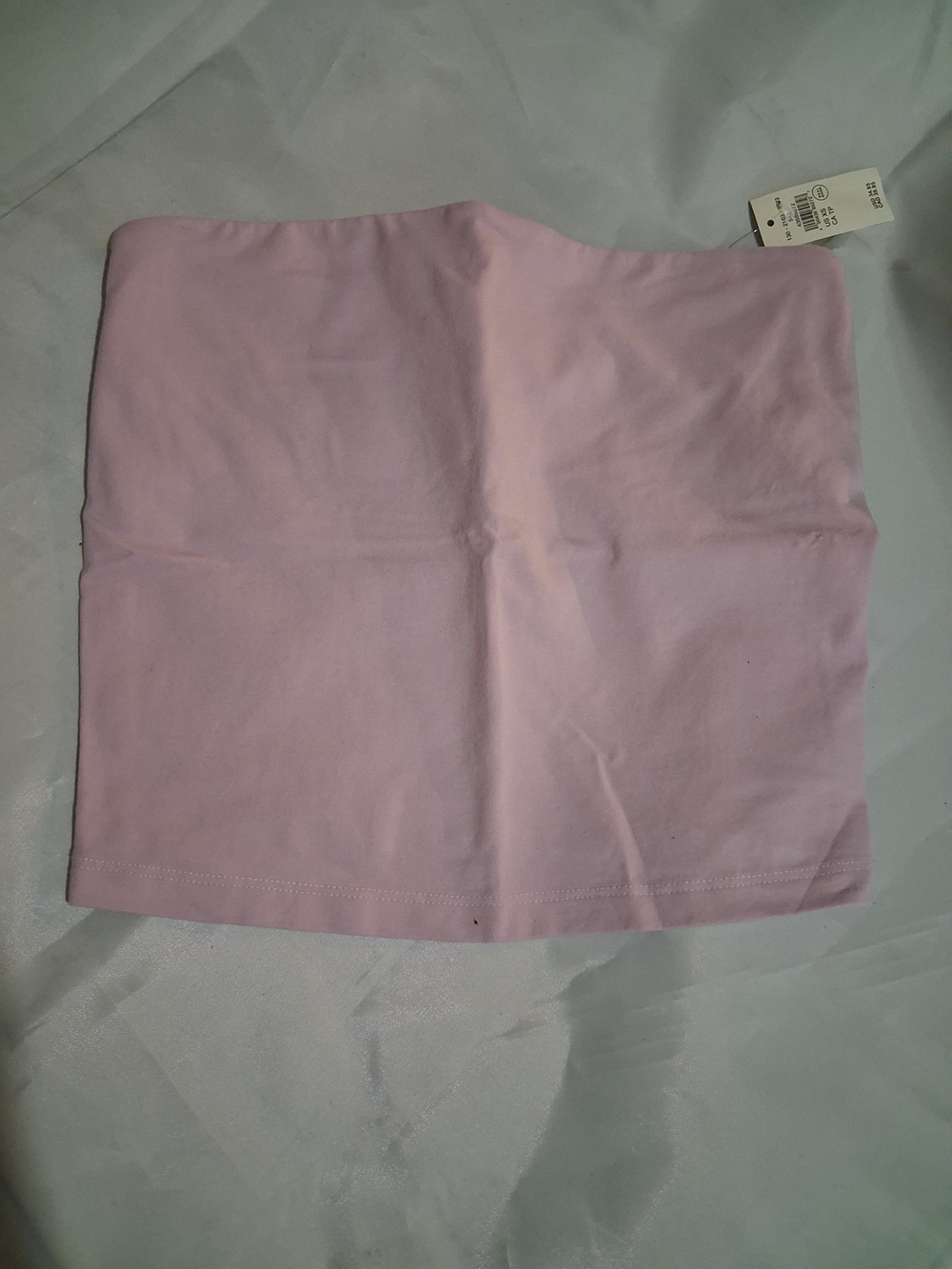 Light Pink Tube Skirt - Women's Stretch Mini Skirt